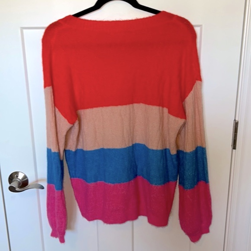 Colorblock Striped Sweater - Picture 2 of 3